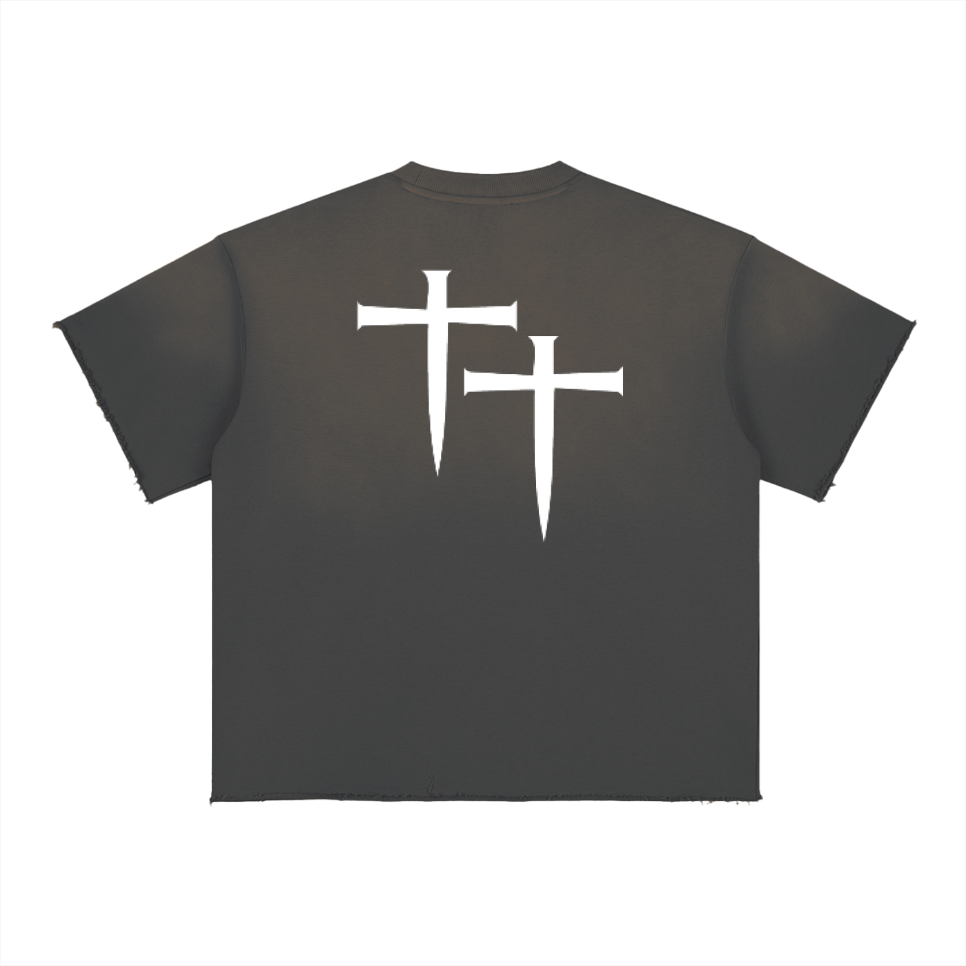 WAH SUN FADE RAW EDGE TEE