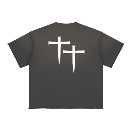 WAH SUN FADE RAW EDGE TEE