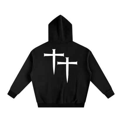 WAH+CROSS OVERSIZED FLEECED HOODIE