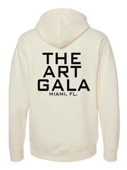 THE ART GALA MENS MIDWEIGHT HOODIE BONE