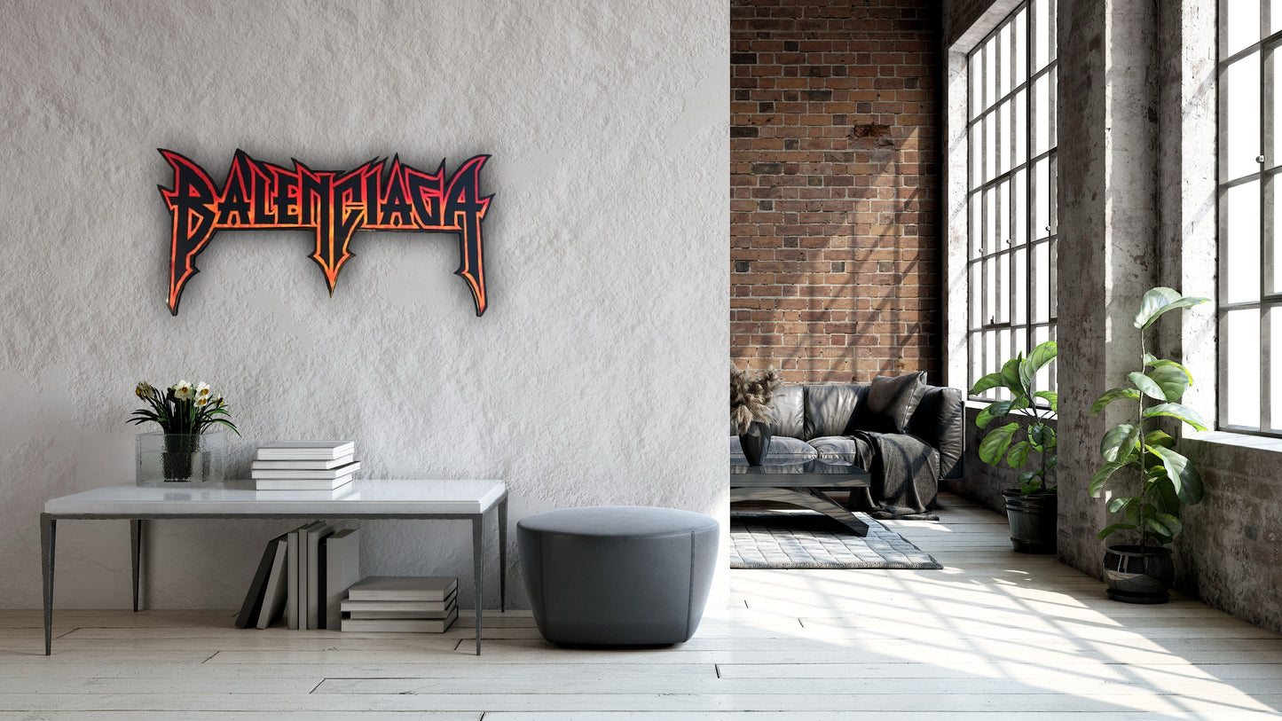INSPIRED BALENCIAGA WALL ART