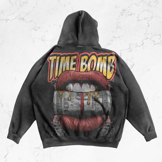 THE ART GALA MONEY GLITCH MENS HOODIE BLACK