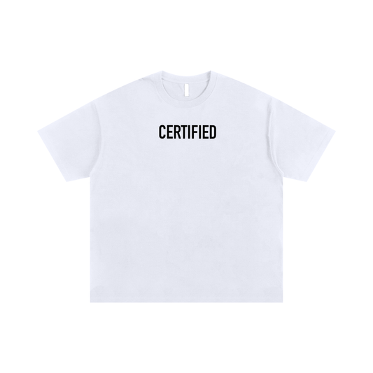 WAH CERTIFIED CROSS WHITE OVERSIZED TEE