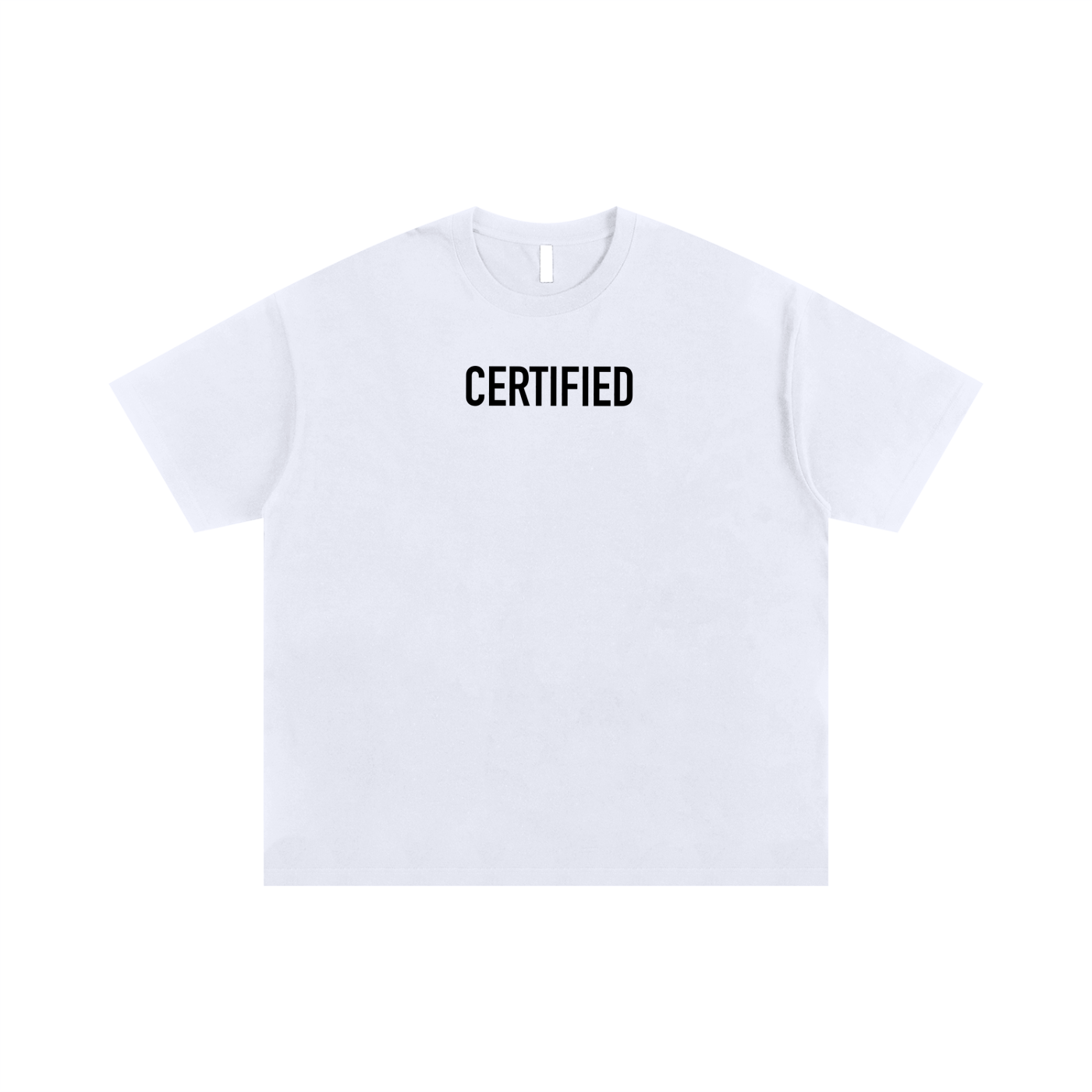 WAH CERTIFIED CROSS WHITE OVERSIZED TEE