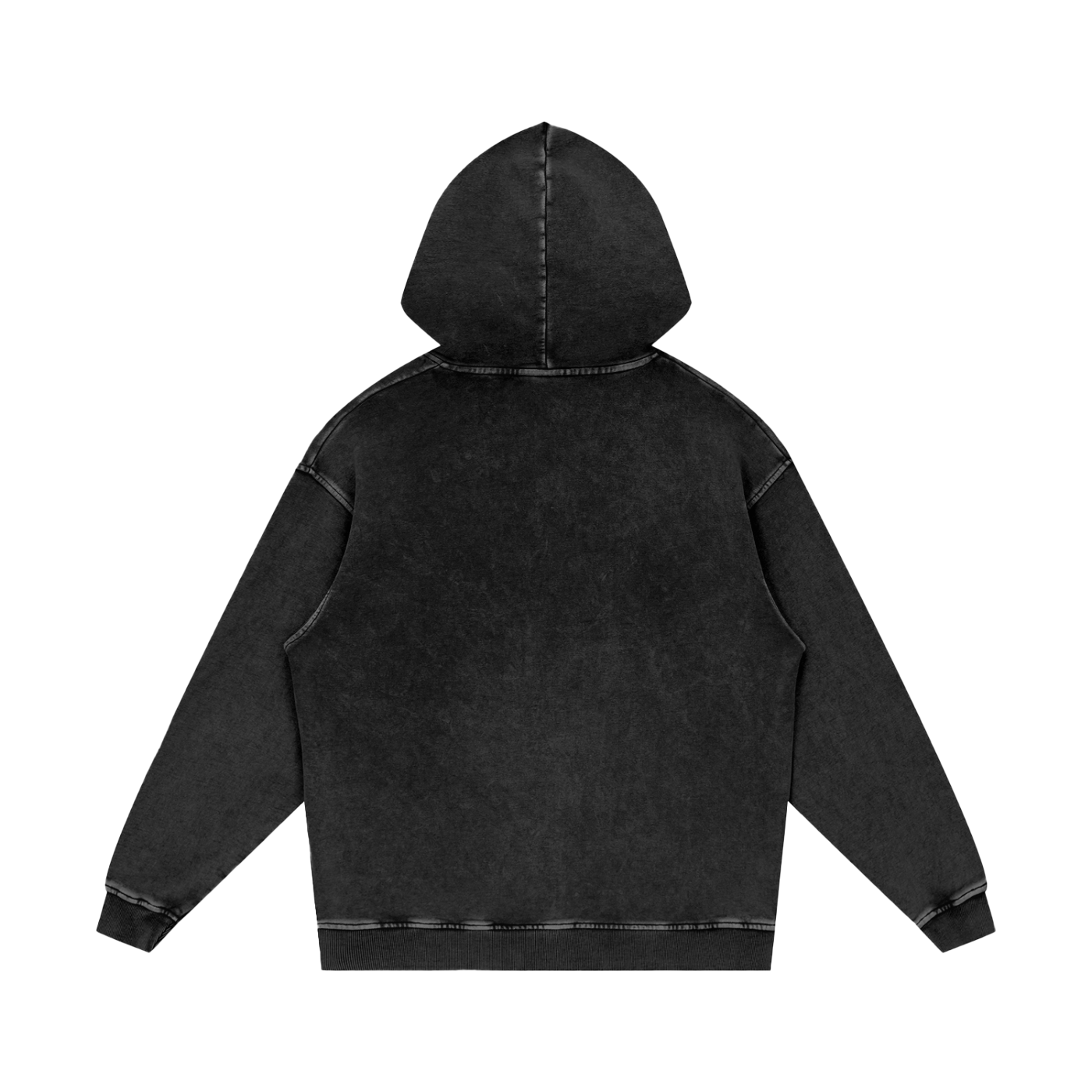 WAH CROSS ACID WASH OVERSIZED HOODIE
