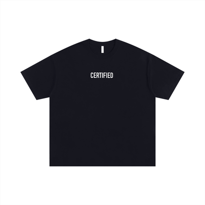 WAH CERTIFIED CROSS BLACK OVERSIZED TEE
