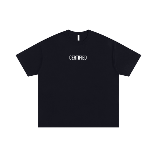WAH CERTIFIED CROSS BLACK OVERSIZED TEE